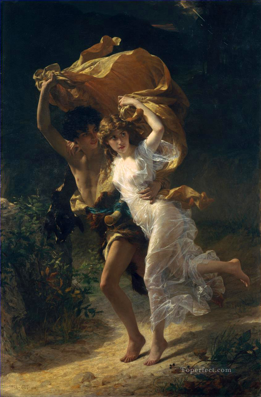 The Storm Pierre Auguste Cot classic nude Oil Paintings